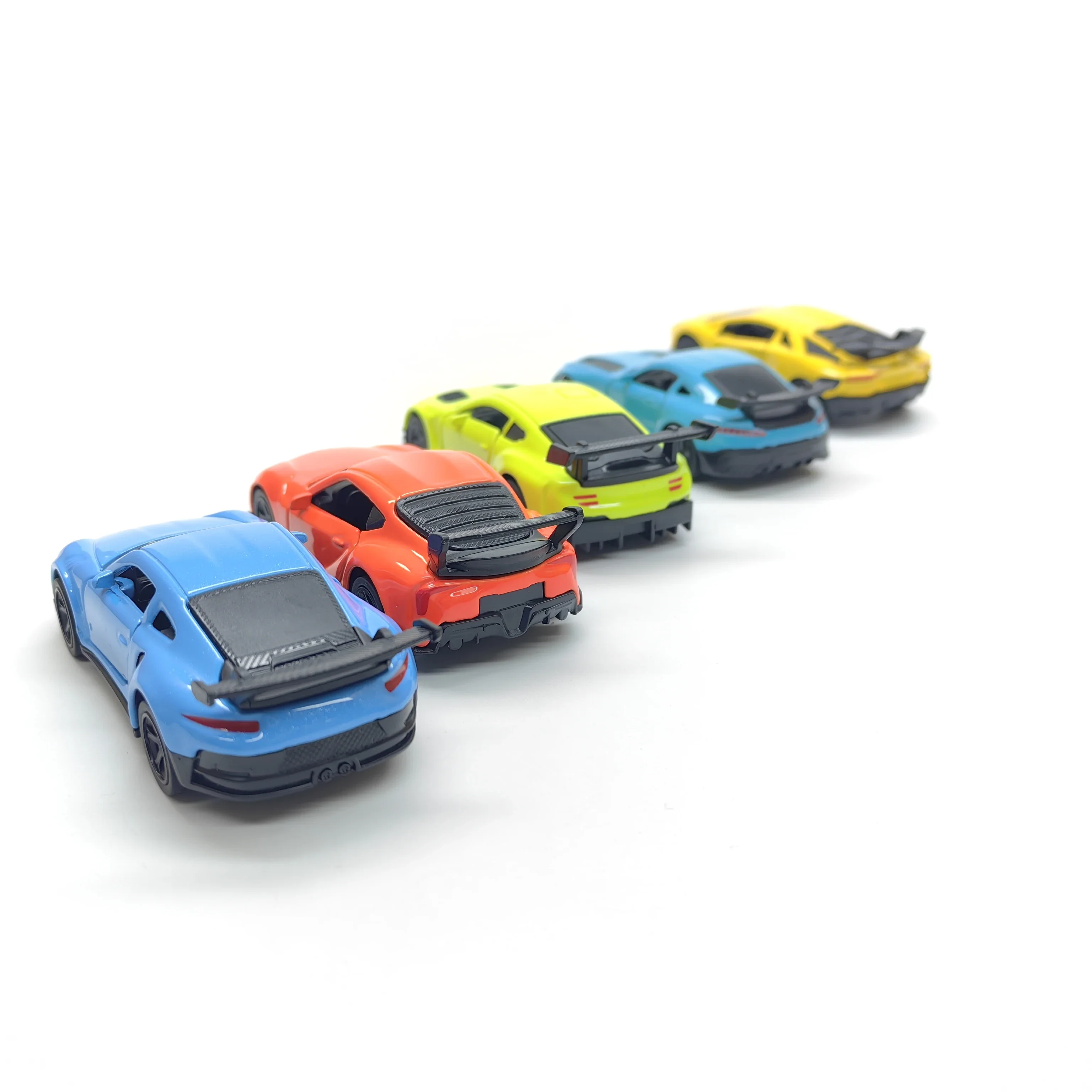 لعبة سيارة مصنوعة من خليط معدني للأولاد نموذج سيارة رياضية للسباق الواقعي للأطفال، ميزة التراجع، نموذج سيارة قابل للجمع #6