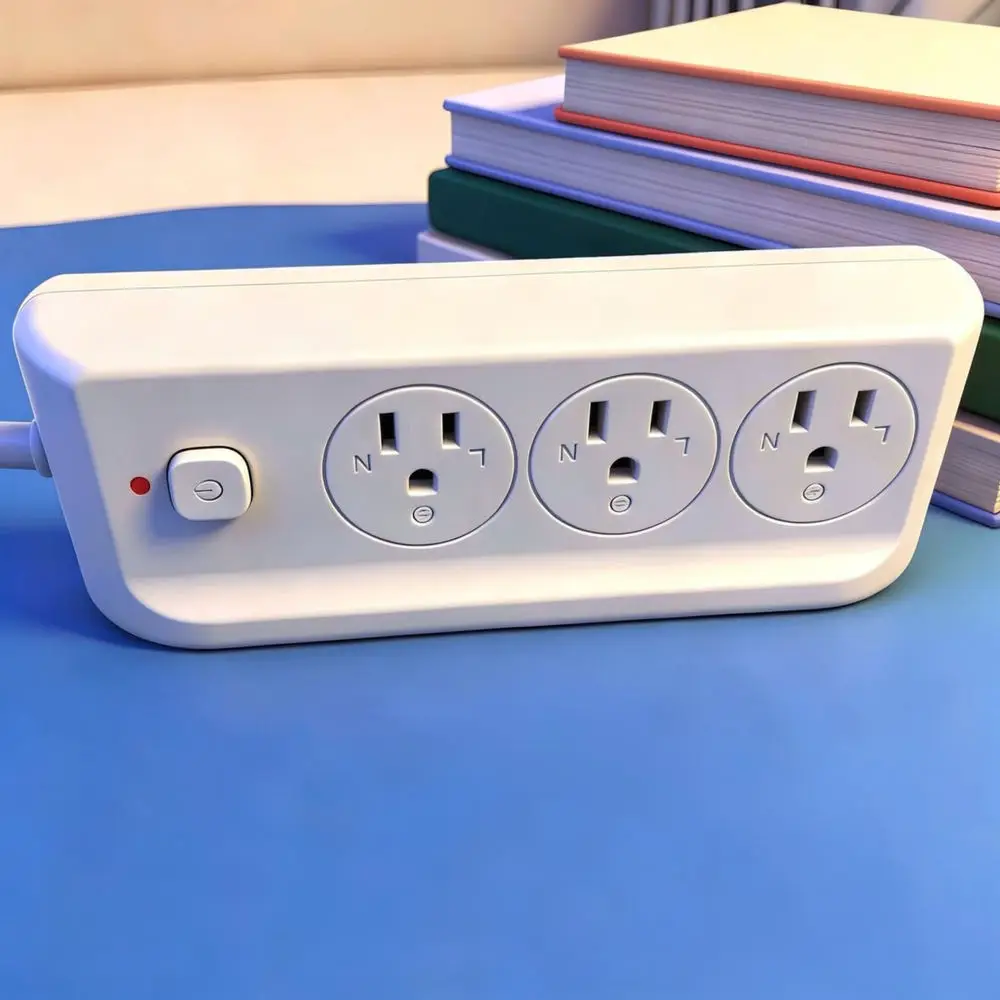 Intelligent Power Strip Extension Hub With Digital Display And Four Type C Ports Compact Desktop Rapid Charging Unit