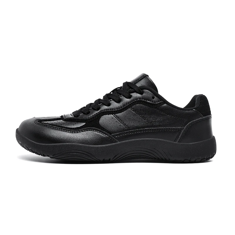 Autumn and Winter Men's Fashionable Versatile Casual Shoes, Wide-Footed Shoes, Unisex Barefoot Training Shoes, Pu Leather Upper with Rubber Sole, Suitable for Wide and Fat Feet, Outdoor Hiking and Commuting