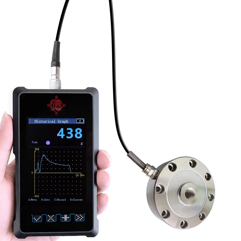 

Rechargeable Handheld Dynamometer Digital Force Gauge with Load Cell Pull Push Measurement Instrument