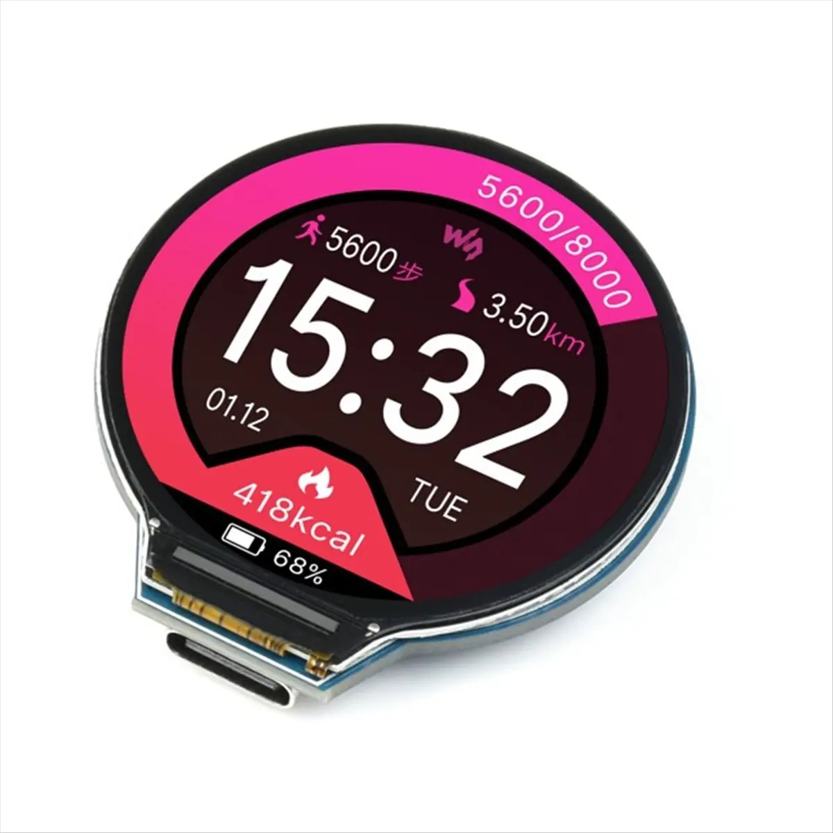 M85K RP2350-LCD-1.28 2 RP2350 1.28 Inch 240x240 Round LCD Development Board Display Screen QMI8658 6-, IPS Panel