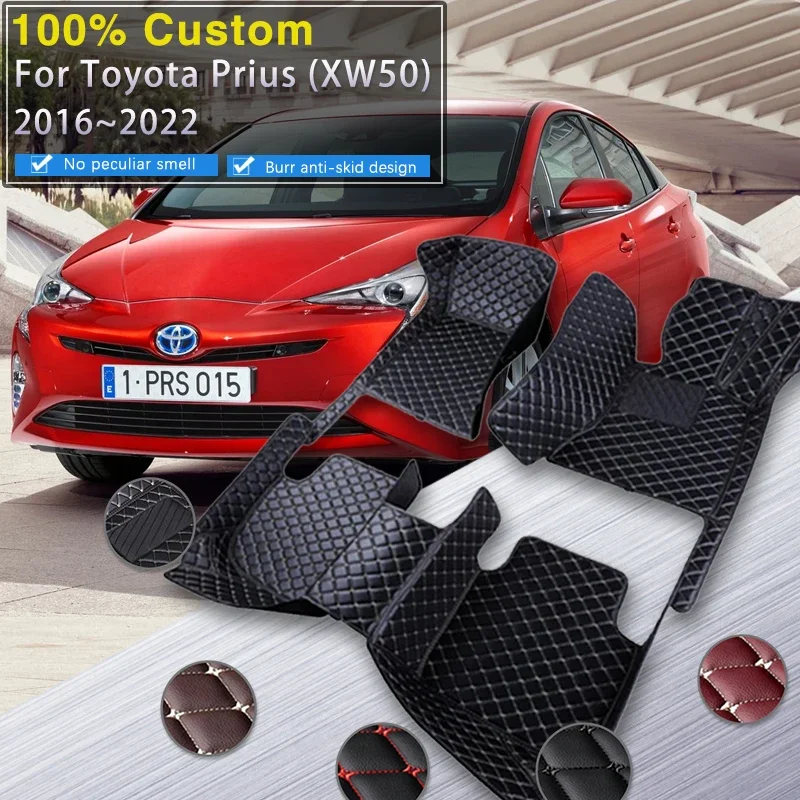

Качественные автомобильные коврики RHD для Toyota Prius XW50 MK4 2016 2017 2018 2019 2020 2021 2022 Ковры Роскошные кожаные коврики Автомобильные коврики