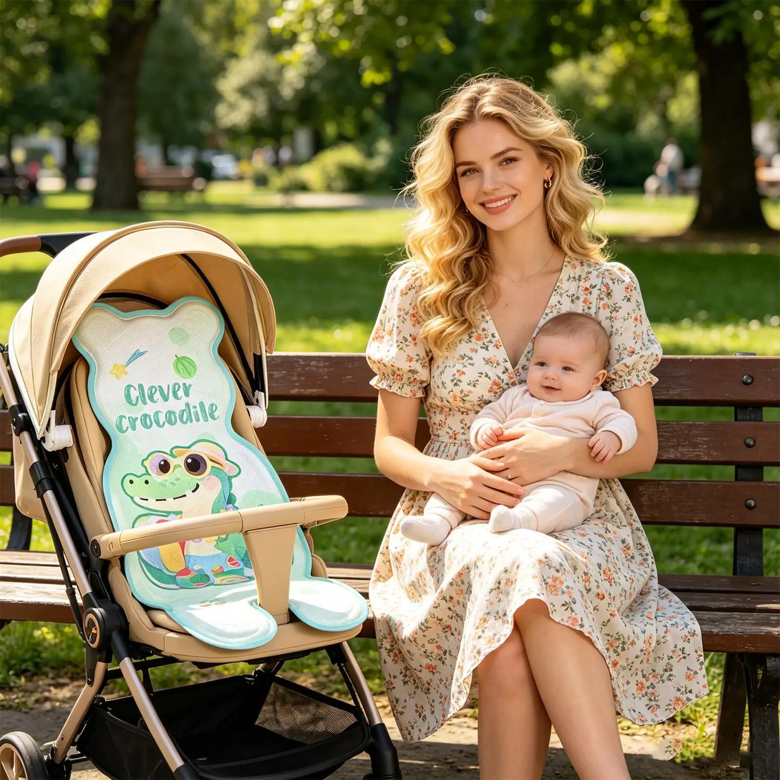 Stroller Cooling Pad Universal Breathable Soft Liner Kids Cooling Car Seat For Travel Summer Pet Chair Cars Sleeping Outdoor