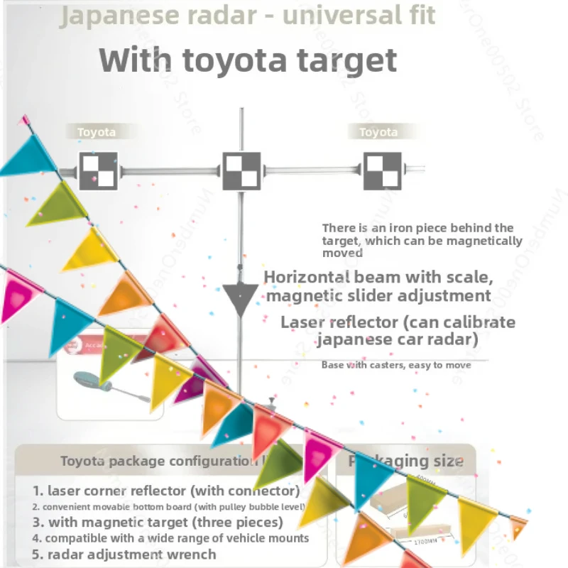 

ADAS Calibration Tool with ACC mmWave Radar for Japanese Korean Cars， and for Toyota Front Camera Calibration Target