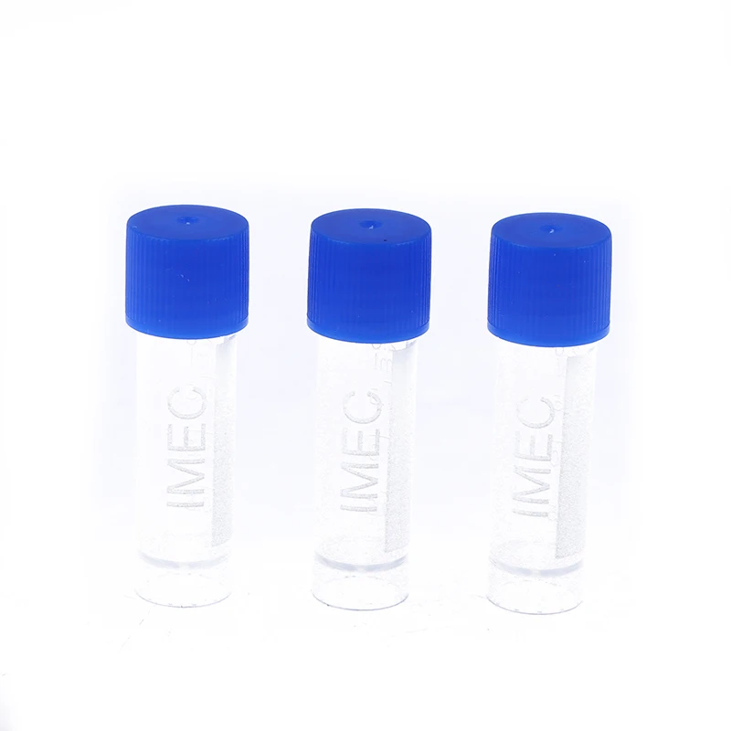 50Pcs 1.8ml(2ml) Plastic Graduated Cryovial Plastic Test Tube Freezing Tube Sample Cold Storage Tubes With Screw Cap
