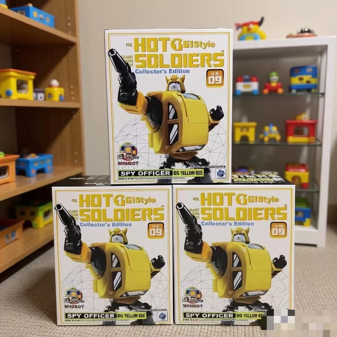 On Sale Transforming Toys MFT HS09 Yellow Bee G1 Style Hot Soldiers Small Scale Pocket Version HS.09 Robot Toy Action Figures