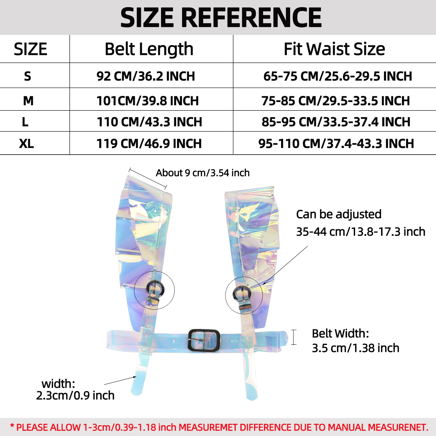 Shiny Laser PVC GarterLady's Girdle Strap Transparent Harness Bondage Belt For Sex Women Bling Garter Clup Paty waist Decorative