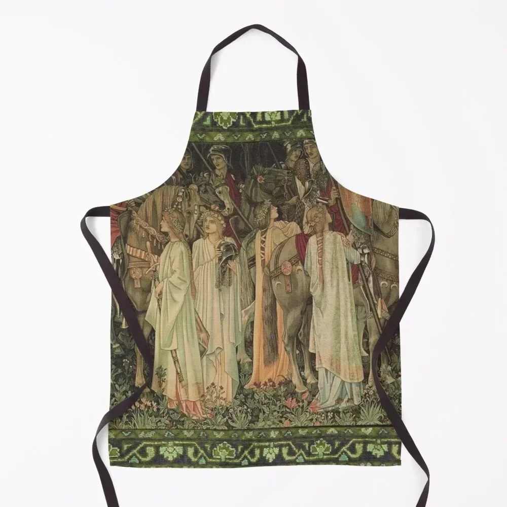 

Preparing for the Hunt tapestry Apron custom women's kitchen household woman Home Supplies Woman Work Apron