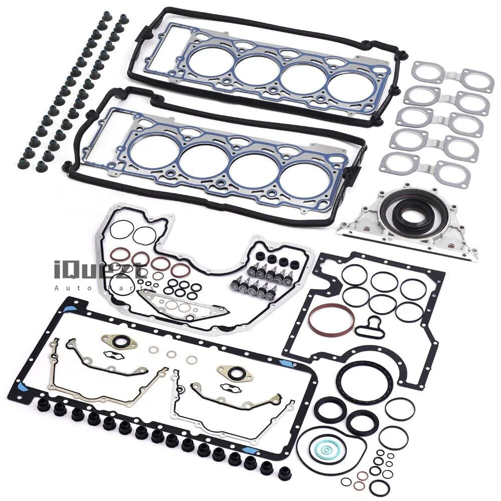 Engine Overhaul Rebuild Gaskets Seals Kit for BMW 540i 740i E60 E65 N62B40 4.0 Naturally Aspirated 4000CC