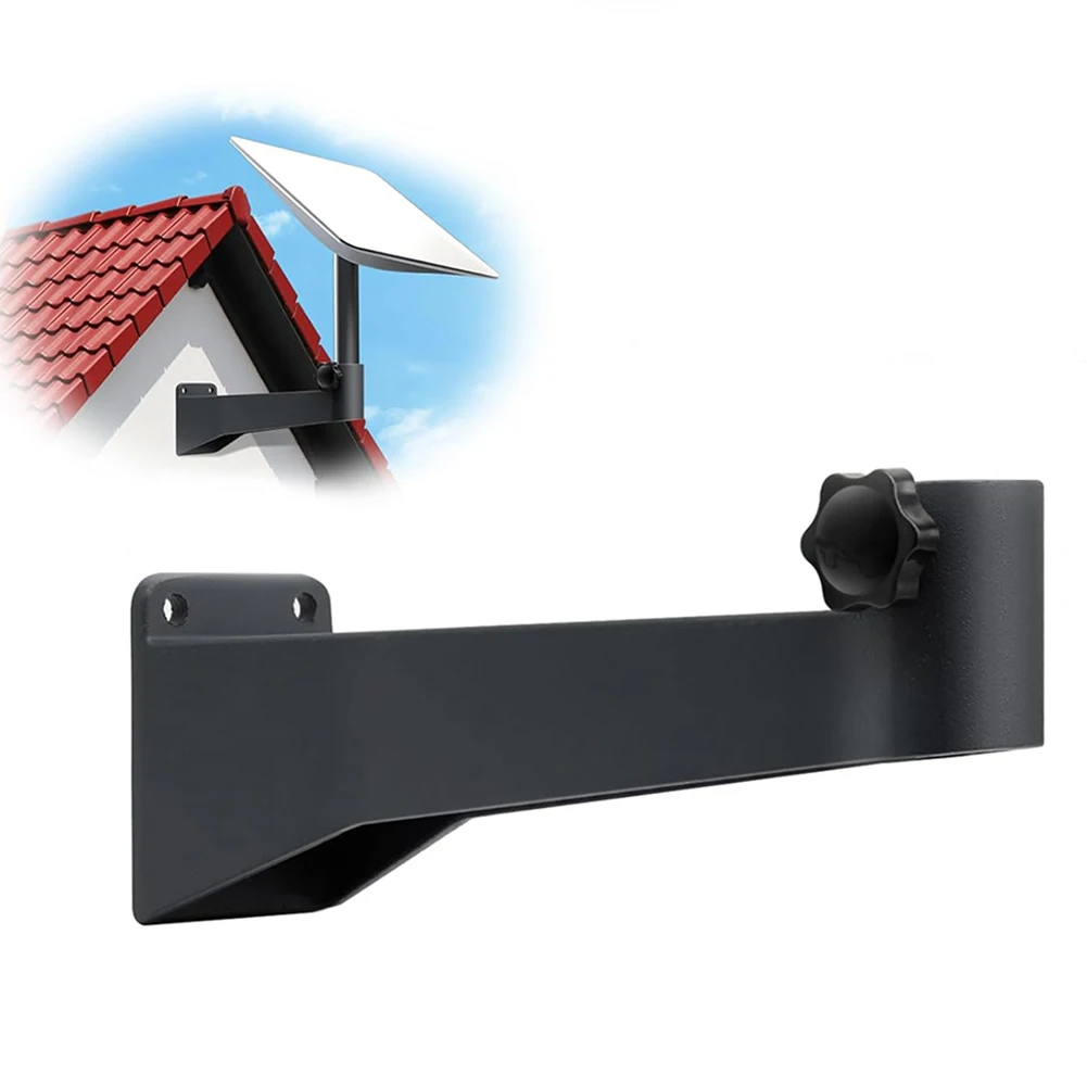 

Color: Black Heavy Wall Mount Alloy Bracket For Starlink Installation Sturdy Design Visual Appeal Optimal Safety