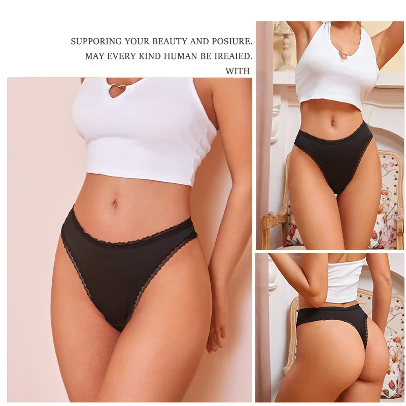 Tangas sexys sin costuras para mujer, bragas de cintura baja, ropa interior piezas, calzoncillos de Color sólido, ropa interior cómoda, 3 XS-XL