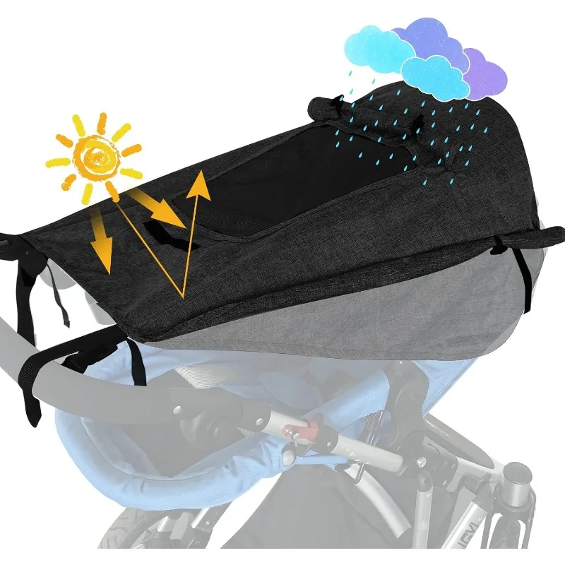 Universal Baby Stroller Accessories Sun Shade UV Protection Sunshade Carriage Canopy Cover for Prams Infants Car Seat Sun Visor