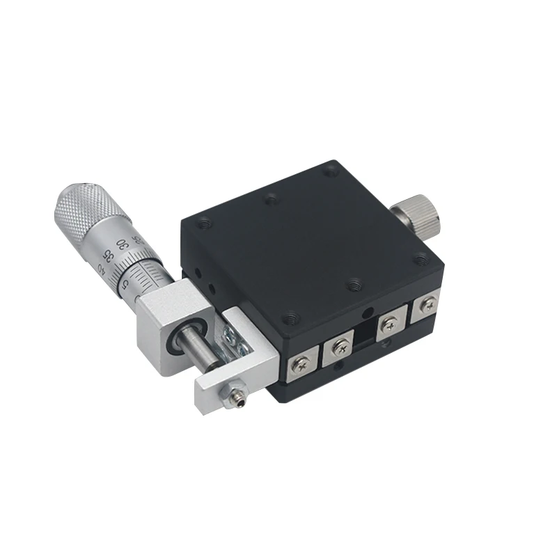 

Precision Fiber Coupler Manual Fiber 4D Translation Stage Horizontal Adjustment 2mm, Tilt Adjustment 4 Degrees FC/SMA905