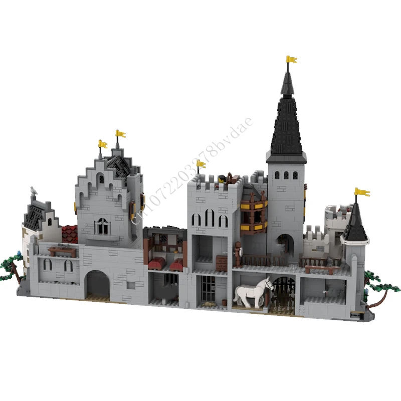 3990 قطعة MOC قلعة القرون الوسطى بنة نموذج عش كورفيدز الطوب الفني لتقوم بها بنفسك مجموعة تجميع لعب لهدايا عيد الطفل