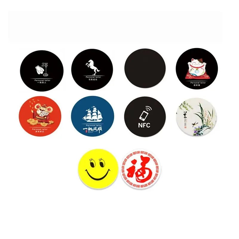 1Pcs RFID Rewritable 125KHz Sticker Tag Card Duplicate Clone Keytag Anti Metal Interference Label T5577 Writable Key Token
