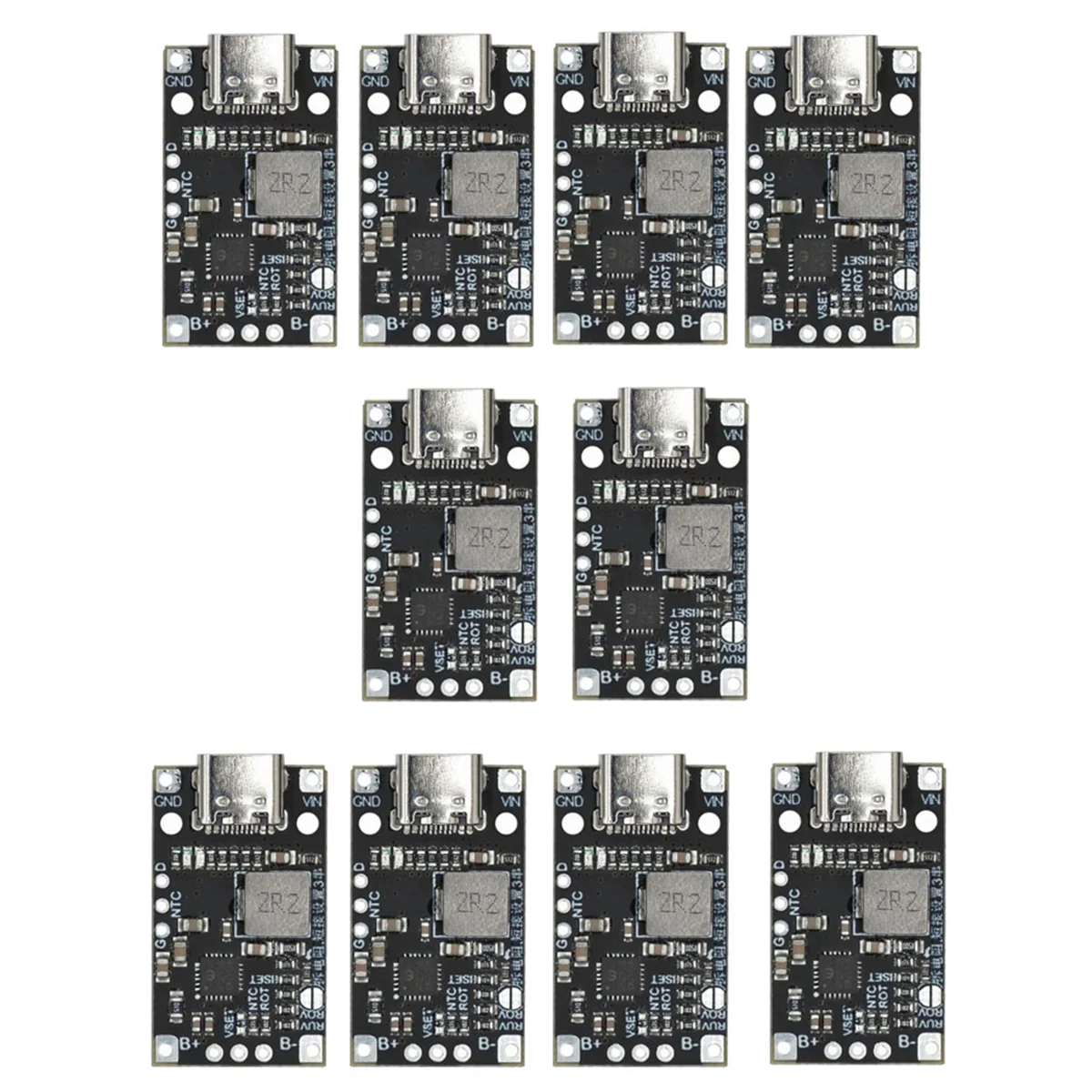 A93P 10Pcs Lithium Battery Charging Module 3.7V 5V 2S 3S Battery Boost Charging Support QC Fast Charging Module