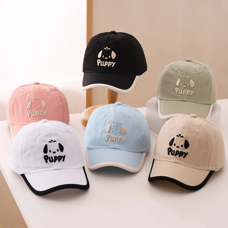 

Summer Quick Drying Baseball Cap Kids Sunshade Peaked Hat Cute Cartoon Duck Tongue Caps 1-3Year Boy Girl Baby Sunscreen Visors