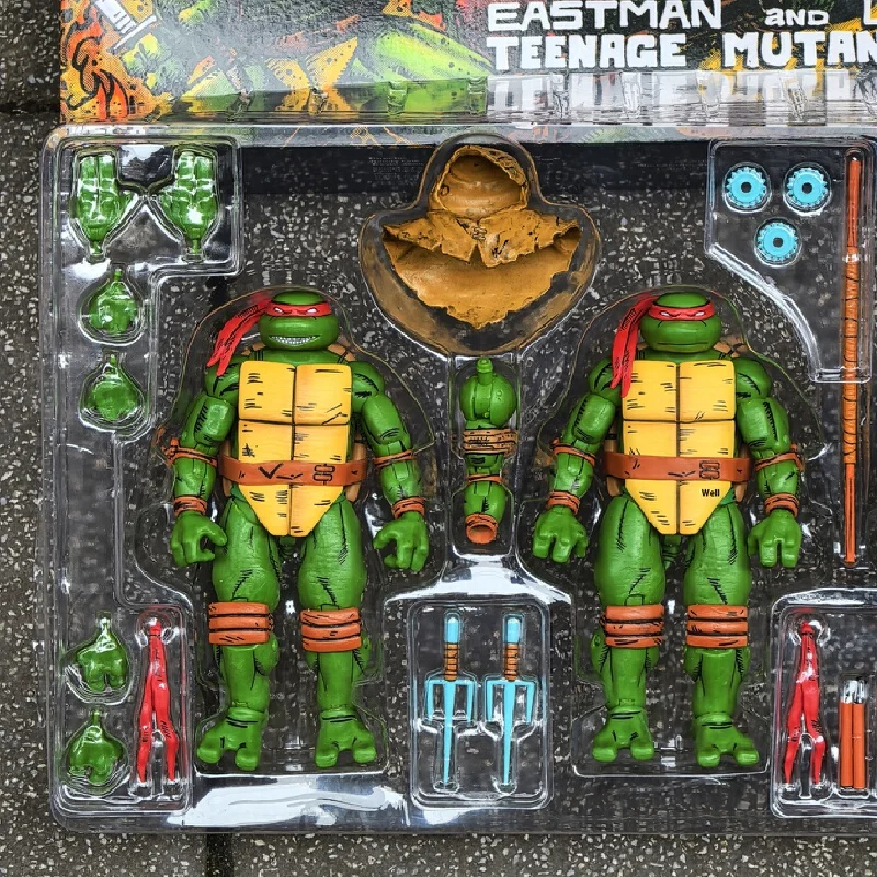 

New NECA Release Ninja Turtles Back to New York Four Set Action Figures Collectible Toy for Fans and Hobbyists Model Digital Toy