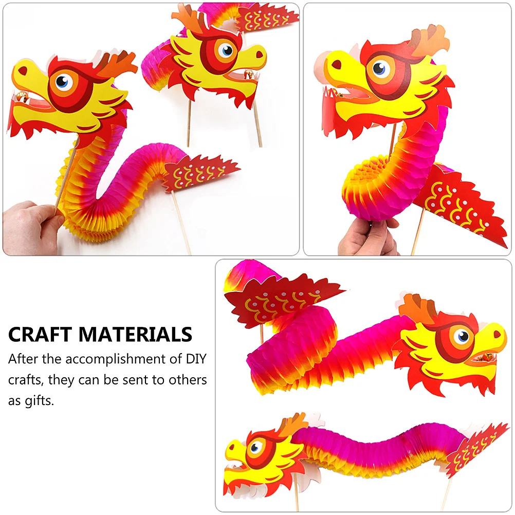 5세트 수제 종이 용 공예 키트 DIY 장식품 어린이 파티 용품 교육용 예술 활동 세트