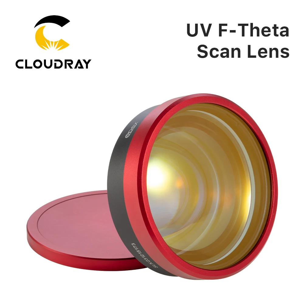 Cloudray 355nm UV F-theta Lens 175*175/250*250/300*300mm Working Area M85 Mount Thread for UV Galvo Marking System