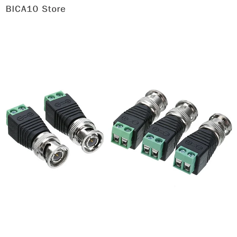 10 수 동축 CAT5 - 동축 BNC 케이블 커넥터 어댑터 카메라 CCTV 비디오 발룬