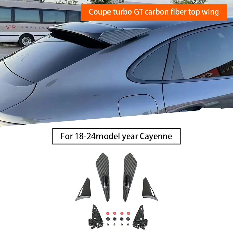 

For Porsche COUPE 2024 year model Cayenne Upgraded Turbo GT Top Wing Carbon Fiber Material Non Destructive Installation