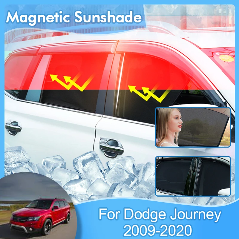 Magnetic Sunshade For Dodge Journey 2009 2010 2011 2012 2013 2014 2015 2016 2017 2018 2019 2020 UV Protection Visor Privacy Auto