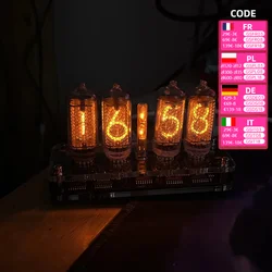 Nvarcher 4-bitowy zegar Nixie IN-8 z podświetleniem LED bez rurki IN8