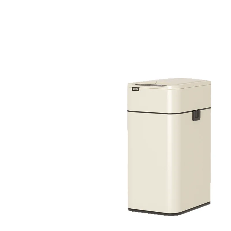 

Intelligent wave sensor trash can with lid household living room kitchen bathroom seam automatic packaging 2023