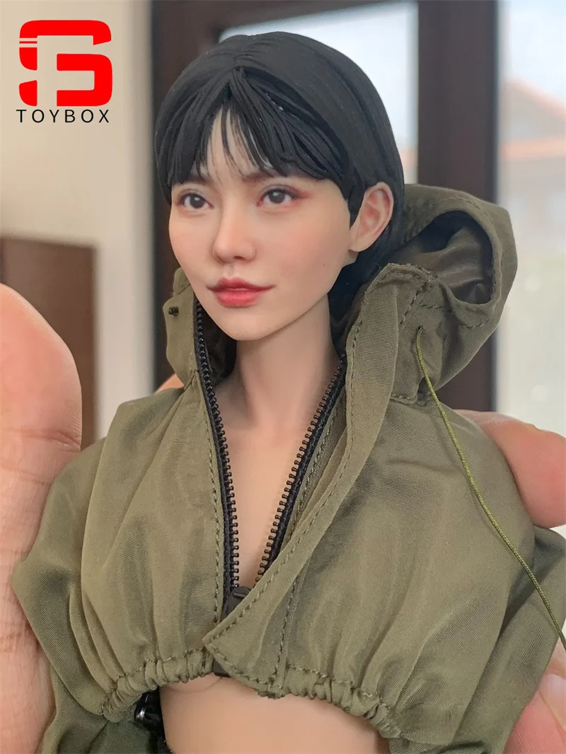 1/6 1/12 Schaal Beroemde Japanse Actresses Schoonheid Meisje Hoofd Carving Model Fit 12 ''6'' Vrouwelijke Soldaat Action Figure body