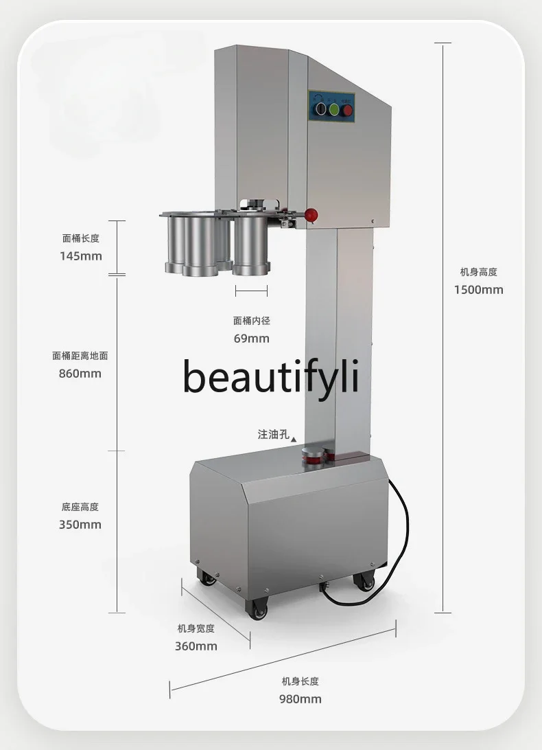 

New electric hydraulic Heluo noodle machine cold noodle mill potato flour noodle machine