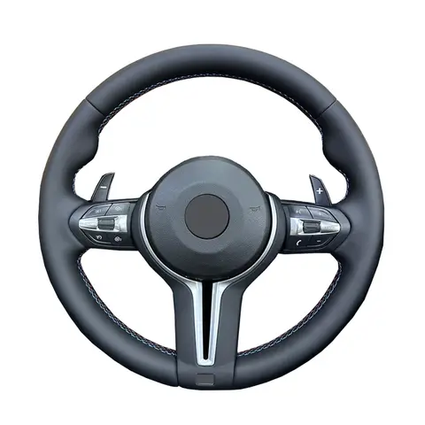BMW F30 F32 F10 F20 F07 F01 E46 E60 E90 M3 M4 M7 시리즈에 적합한 업그레이드 된 가죽 스티어링 휠