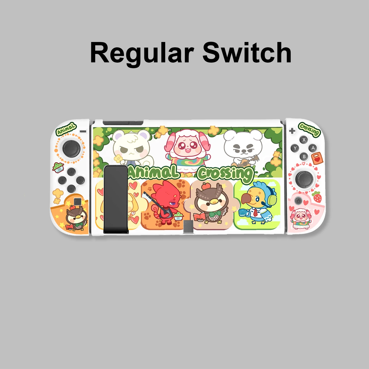 Imagem -06 - Funda Case Nintendo Switch Dockable Animal Crossing Protetor Escudo Capa para Nintendo Interruptor Joycon Controlador ns Interruptor