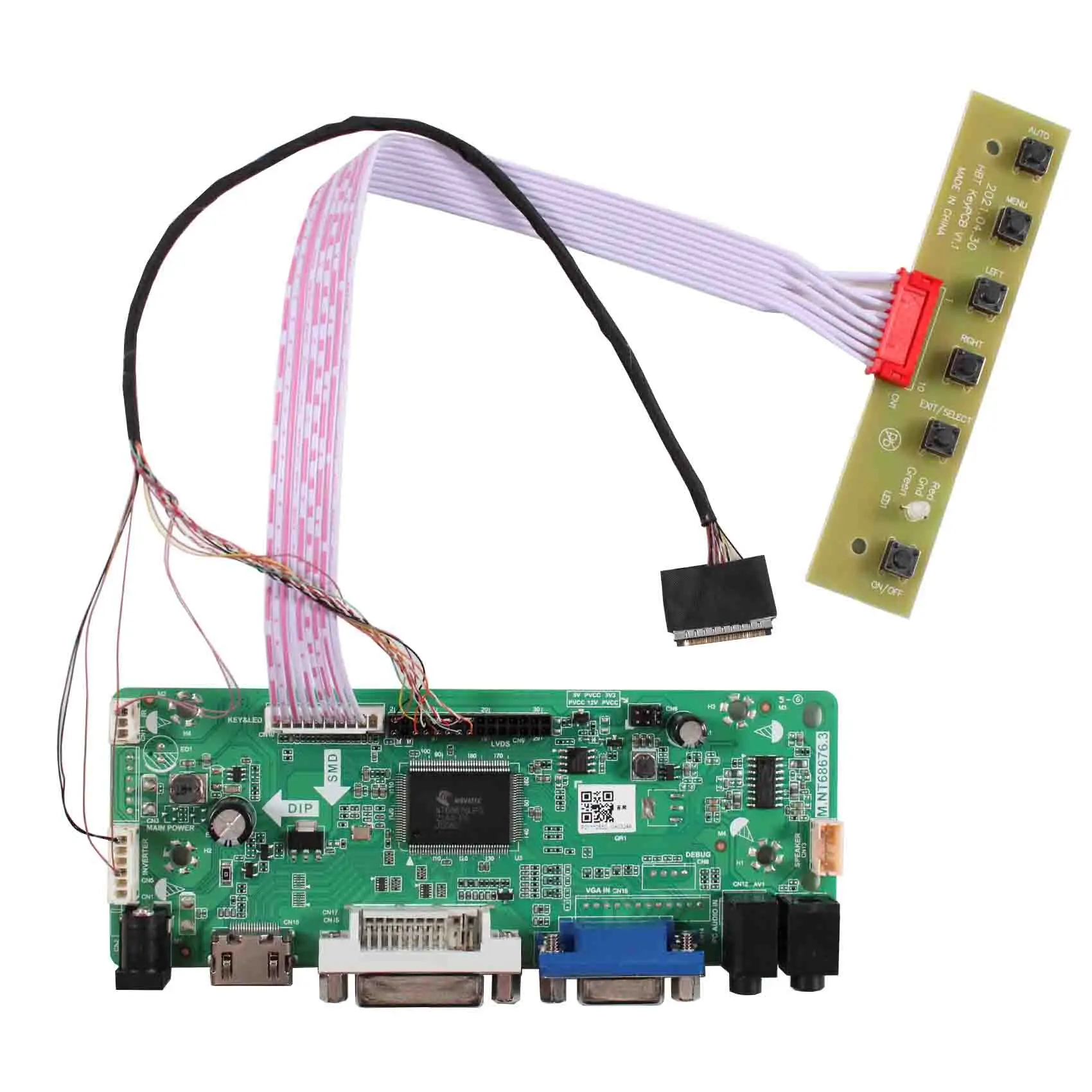 

Universal HD MI VGA DVI LCD Controller Board For 8.9" B089AW01 N089L6 LP089WS1 LCD Panel