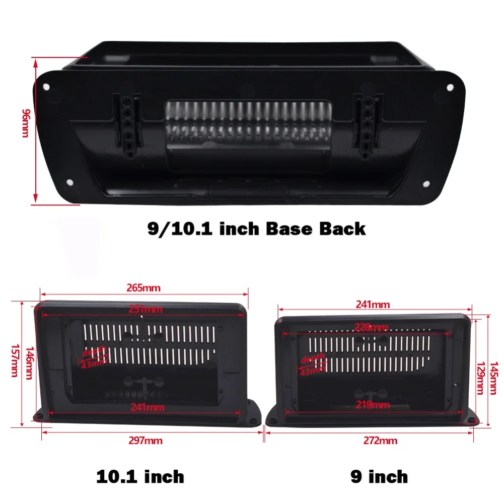 9/10.1 Inch Car Audio Navigation Panel Frame For Android Large Screen GPS Multimedia Head Unit Install