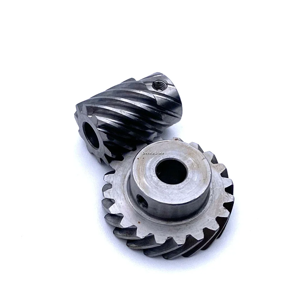 1: 2 Helical Gear Combination 6MM 10/20 Teeth Reduction Gearbox Parts 90-Degree Right Angle Corner Device Transmission