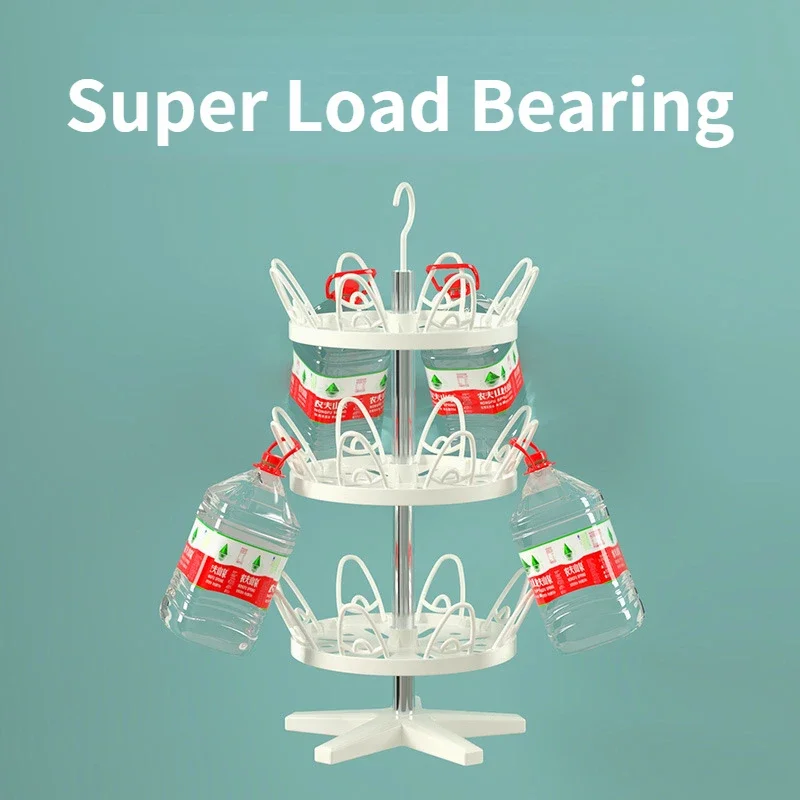 1/2/3 Layer Shoe Drying Rack Storage Organizer Space Saving Shoes Hanging Home Rotate 360 Degrees Shoe Hanger Shoes Floor Rack