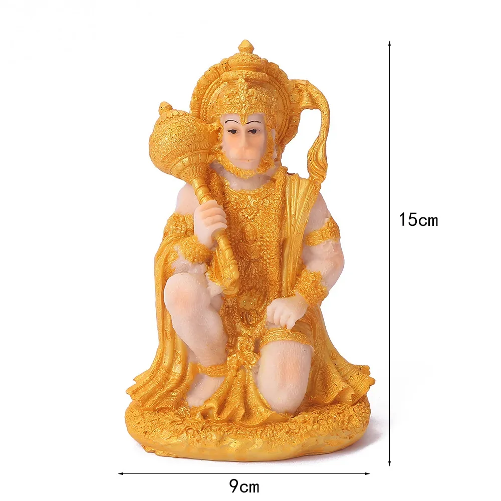 New Resin Craft Statue Indian Monkey God Hanuman Temple Decoration Home Decoration Accessories  Fairy Garden  Home Decor