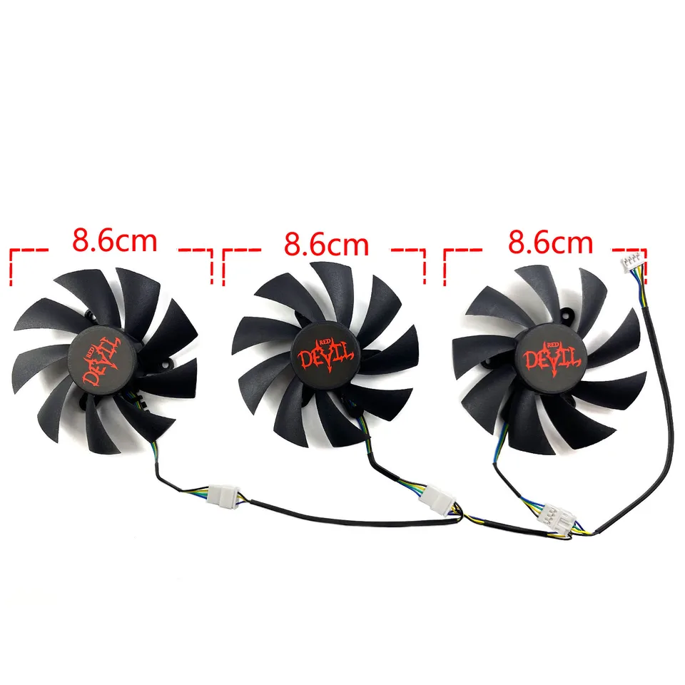 New For POWERCOLOR Radeon RX Vega 56 Vega 64 Red Devil Graphics