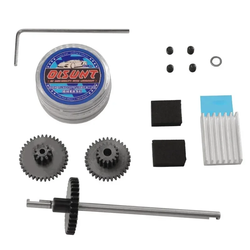 

A30F-Gear Cooling Fins Metal Gearbox Remote Control Car Upgrade Kit For FY004 FY003 FY001 Gear Oil Set
