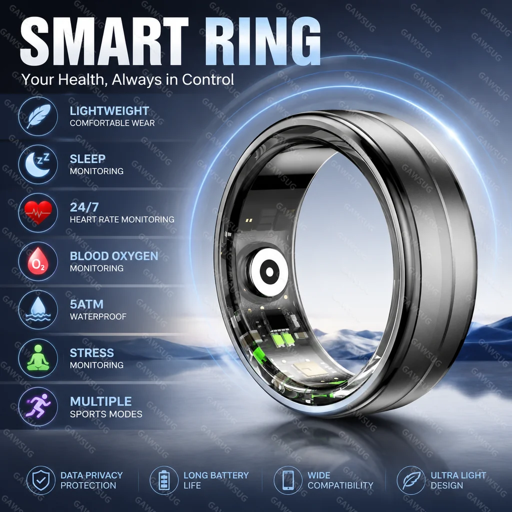 anel-inteligente-de-liga-de-aluminio-5atm-a-prova-d'Agua-monitor-de-saude-spo2-frequencia-cardiaca-e-sono-anel-fitness-leve-presente-para-homens-e-mulheres