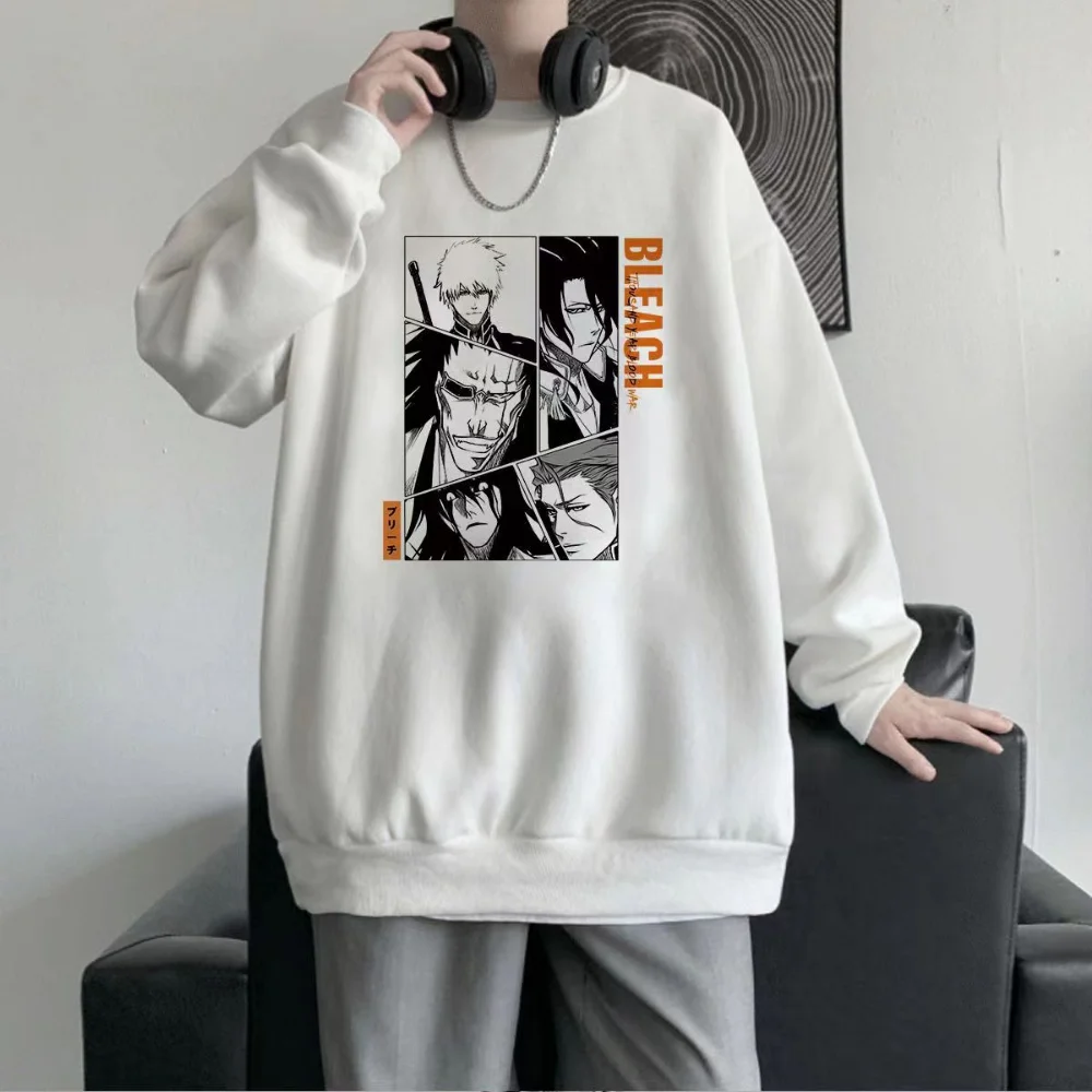 Bleach Anime Sweatshirts Manga Graphic Winter Oversized Men Pullover Tracksuit Women Long Sleeve Top Streetwear Couple Clothes