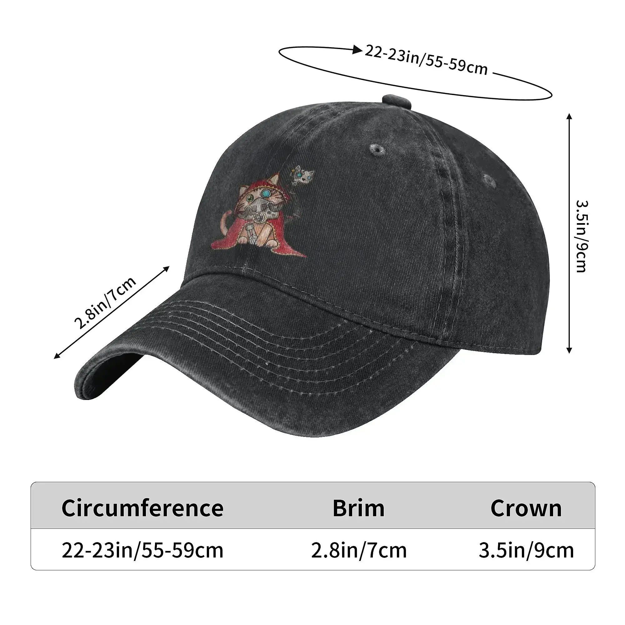 Adeptus Mewchanicus W-Warhammer 40k القطط اكسسوارات قبعة بيسبول الرجال النساء قبعات عادية قبعة قابل للتعديل Casquette أبي قبعة