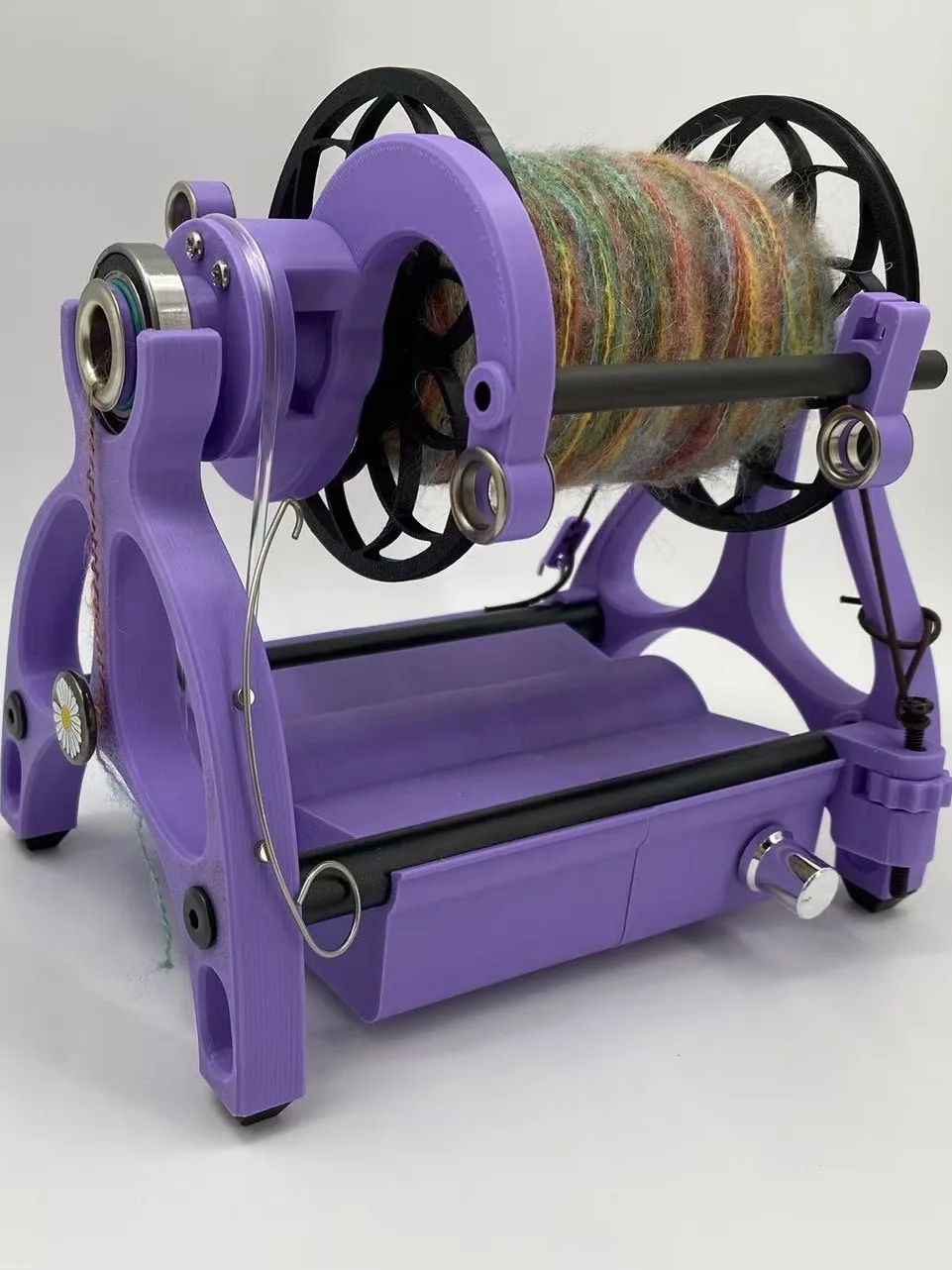 

Mini Spinning Wheel Electric Cat and Dog Hair Spinning DIY Yarn