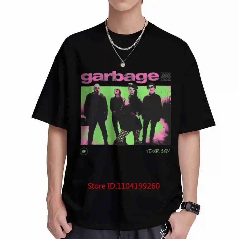 Vintage Garbage Band Tour Short Sleeve Tee 100% Cotton T-Shirt