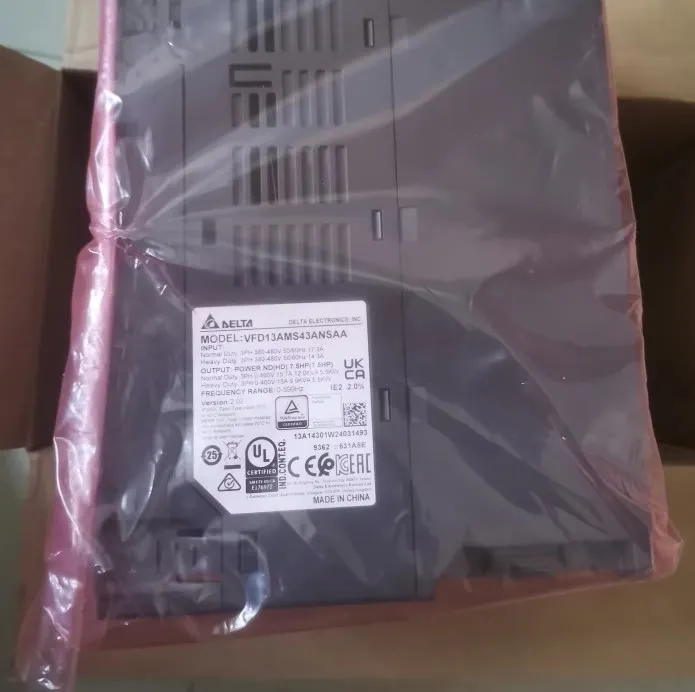 VFD13AMS43ANSAA 5.5KW 3-Phase Inverter VFD AC Drive 380V~480V 50hz/60hz Vector Control for Compressors Motor