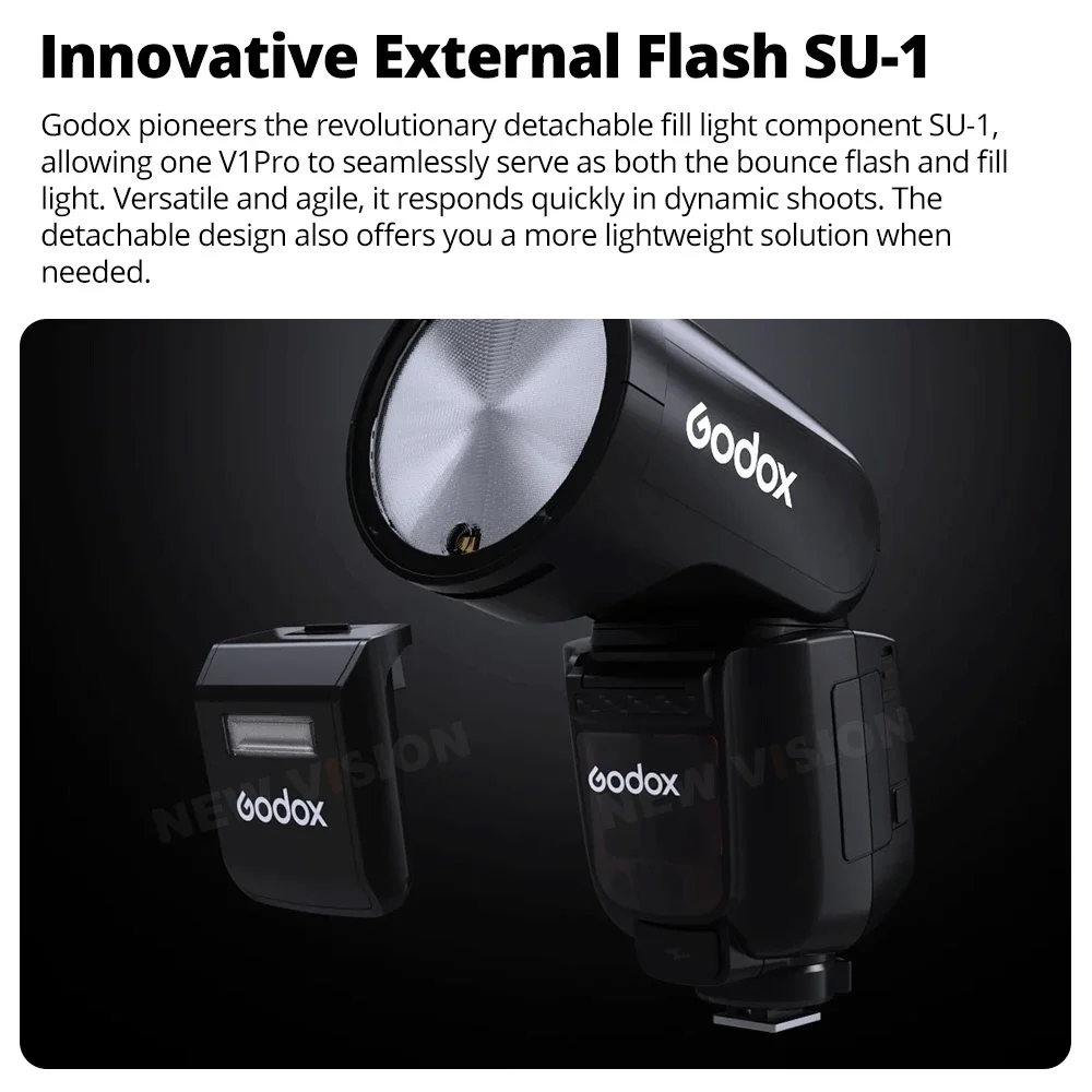 New product Godox V1 PRO  V1pro TTL Li-ion Camera Flash Wireless Transmission Speedlite Flash for Canon Nikon Fuji Olympus