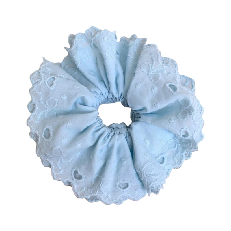 

652F Lace Hair Rope Hair Bun Scrunchies Elastic Hair Rope Big Hair Scrunchy Heavy Duty HairBands Female Accessories