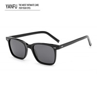 New Black Polarized Acetate Sunglasses Man Driving Fashion Glasses Men Square Outdoor UV400 Handmade Eyeglasses Woman Fishing