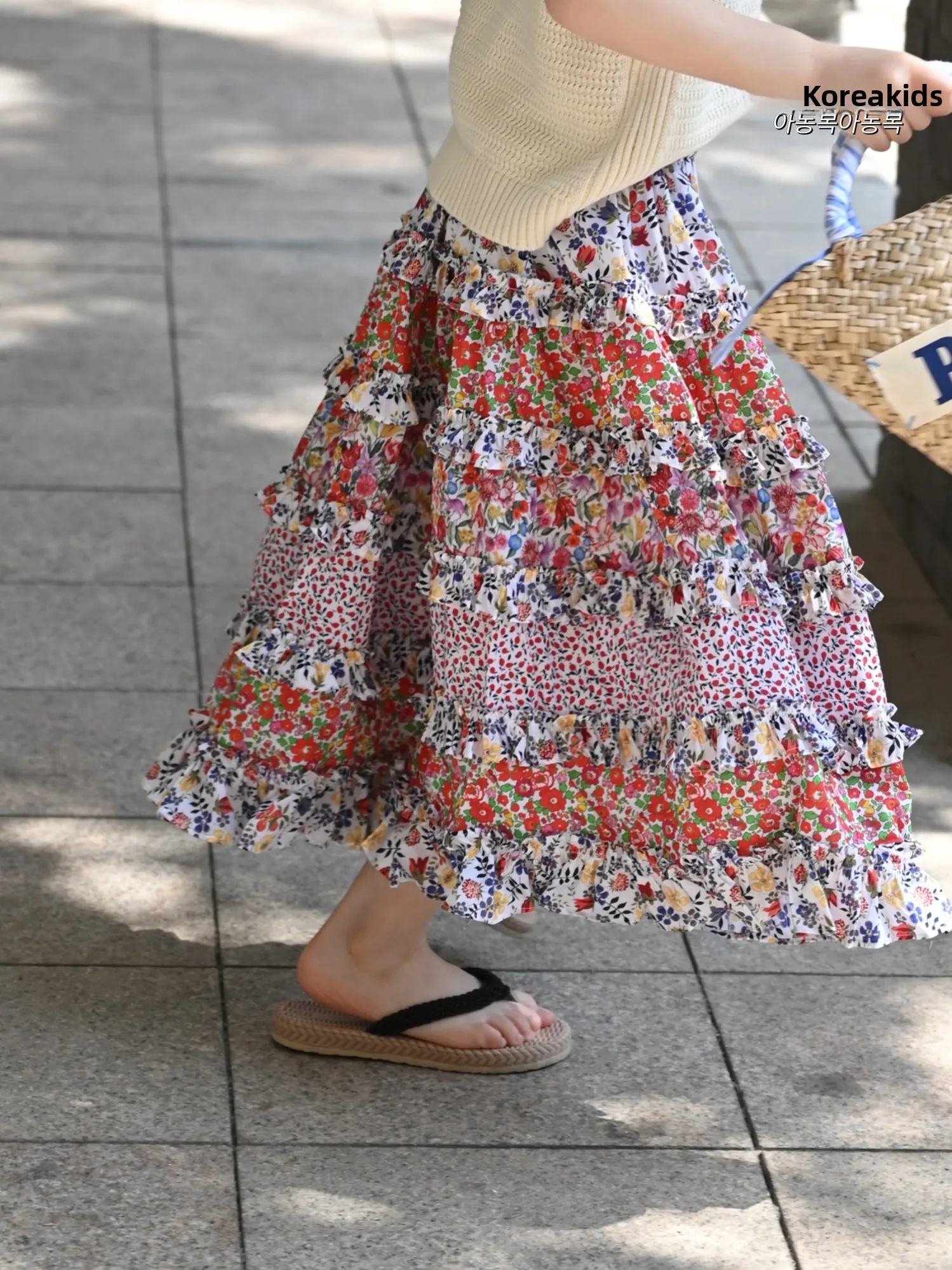 bohemian-floral-half-skirt-for-girls-summer-new-style-vacation-long-skirt-style-a-line-skirt-for-children's-clothing